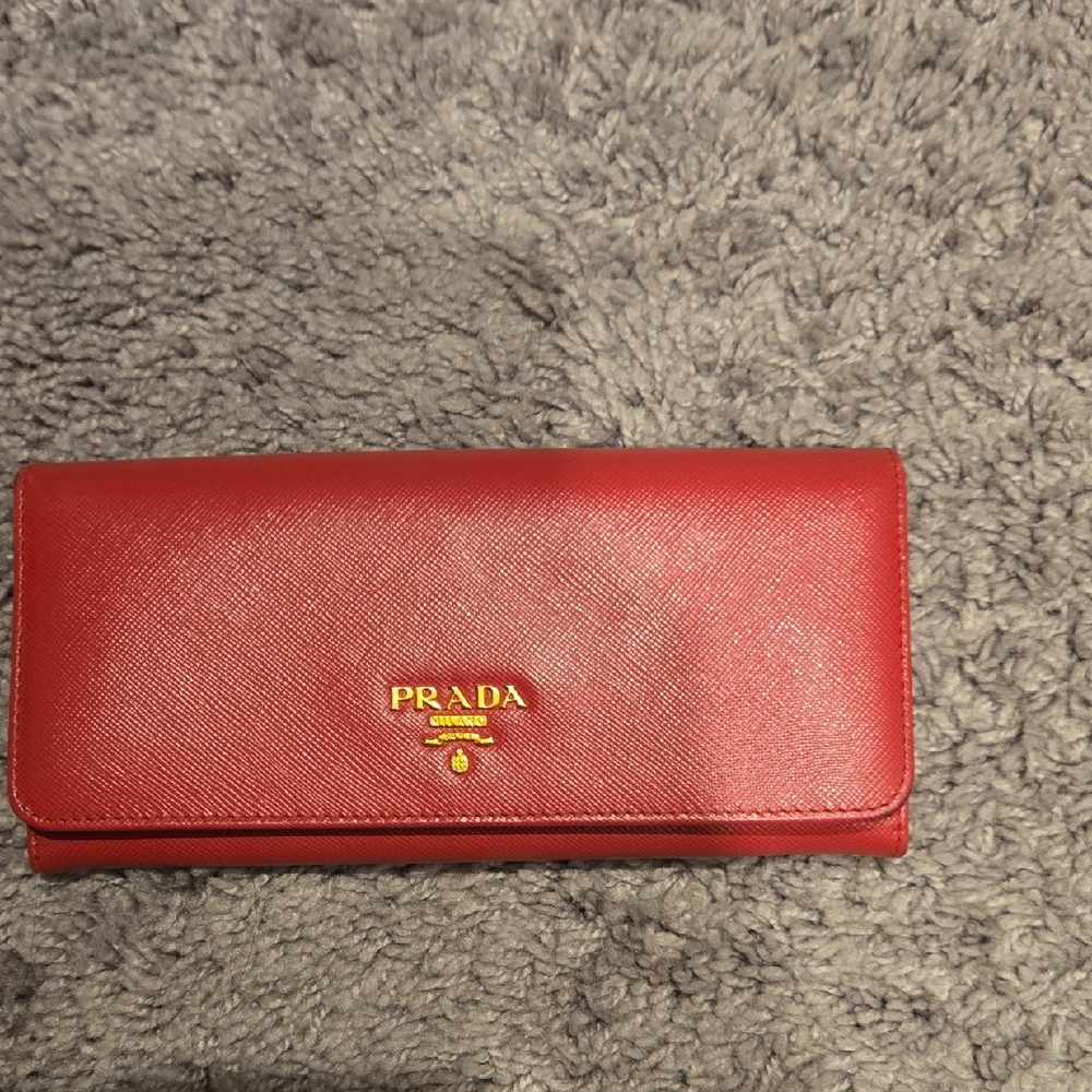 Prada Red Wallet